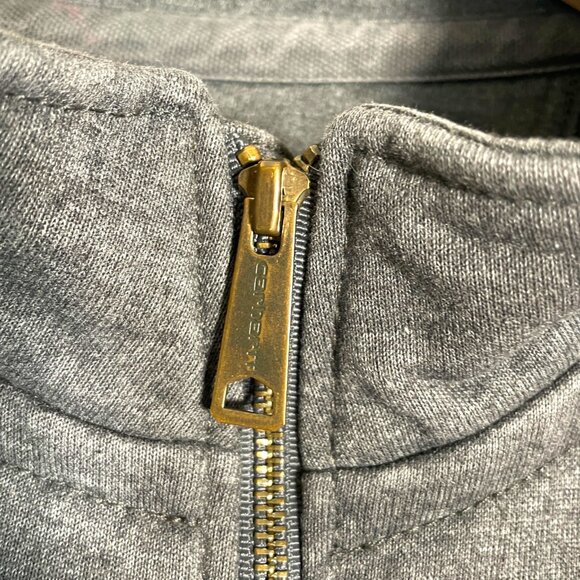 Carhartt Original Fit Quarter Zip Mock Neck Rain Defender Sweatshirt 2XL Gray - Picture 5 of 9